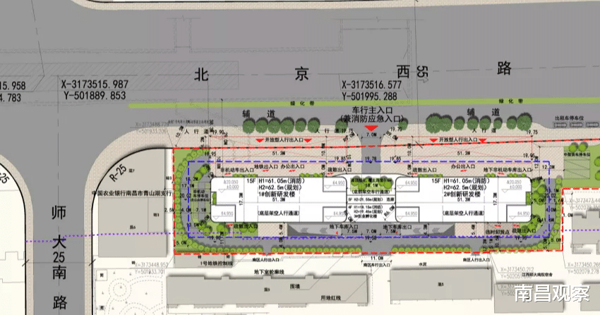 南昌北京西路江西师范大学国家大学科技园孵化中心大楼规划公布