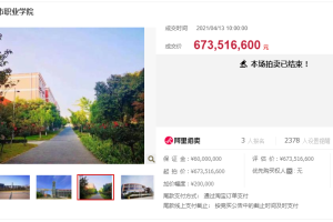 郑州城市职业学院6.7亿元司法拍出 买家为上市公司老板 此前已有7所高校