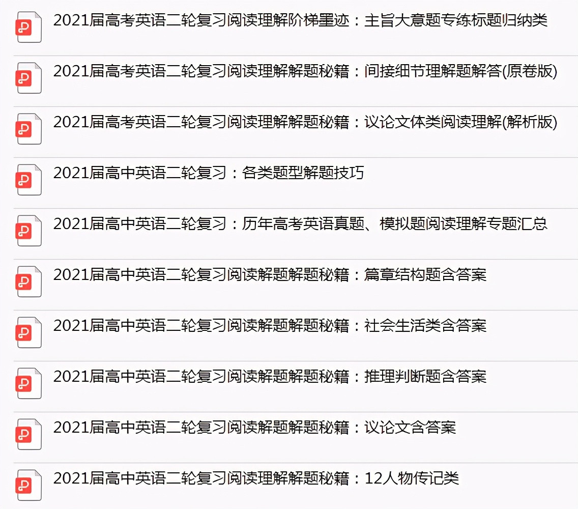 高中英语: 阅读理解8类专题练习+答题技巧, 吃透这8类, 稳稳提分