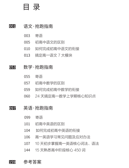 新高一抢跑指南: 语数英三科预习重点知识清单, 家长们注意收藏好