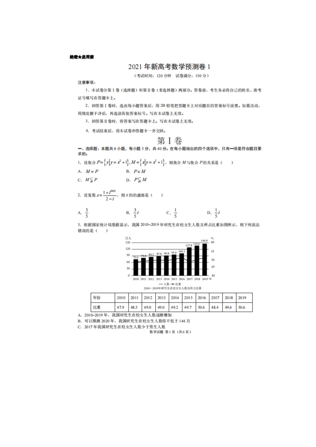 2021年高考全科 | 九科押题预测, 试题+答案抢先做! 看看你会多少