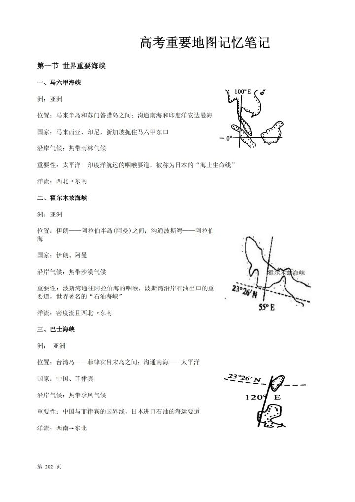 高考地理重要地图记忆笔记丨那些90+的学霸们都熟悉这些地方!