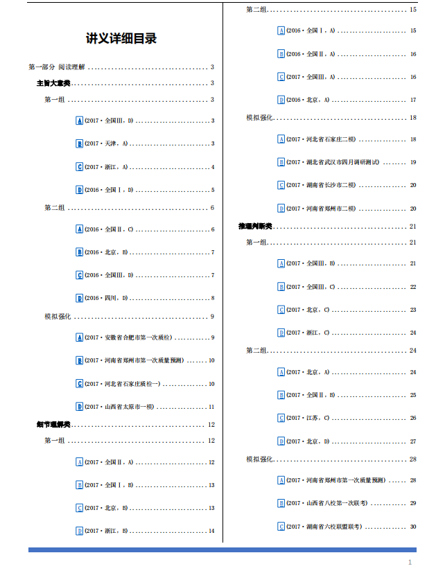 高考英语复习专项题型学生冲刺讲义(阅读理解全部)转给孩子