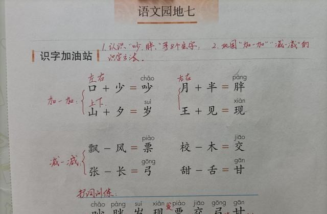 一年《语文园地七》里知识点很多, 资深教师帮助学生顺利完成目标