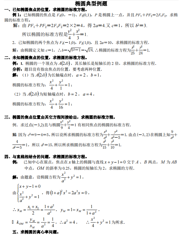 学霸经验! 高中数学: 椭圆例题精讲【考高分必须先吃透例题】