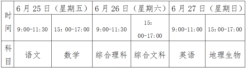 遵义市中考时间确定! 总分调为750分!