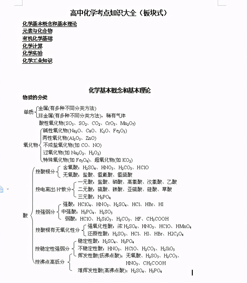 高中化学: 高频考点总结汇总, 掌握考试轻松上90+