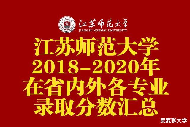 江苏师范大学2018-2020年在省内外各专业录取分数+位次! 含艺体