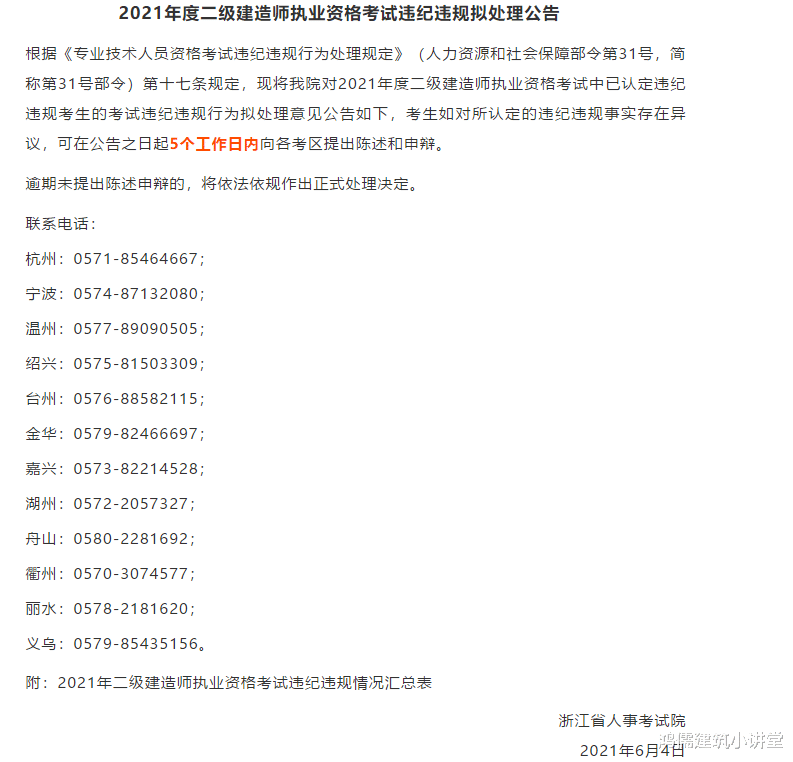 二建泄题后续报道来了! 135人成绩作废!