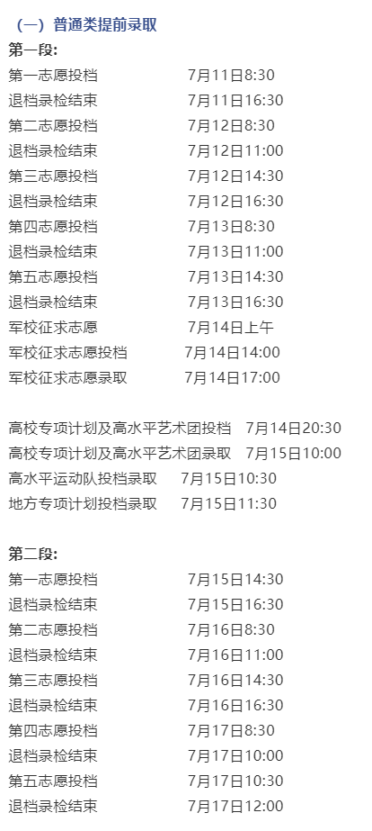 浙江公布2021年高考录取进程：三段改两段，投档、录取时间调整！