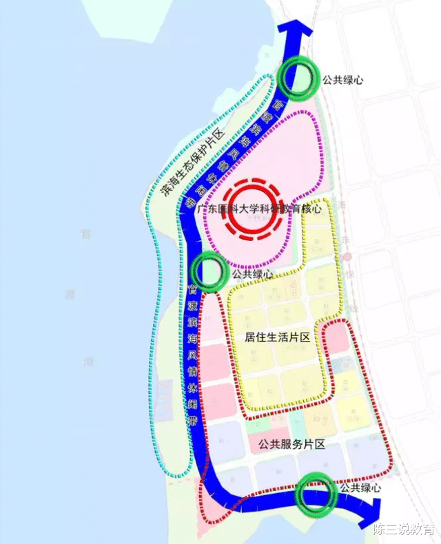 面朝大海! 这所重点大学新校区全面开建, 医学生有福了