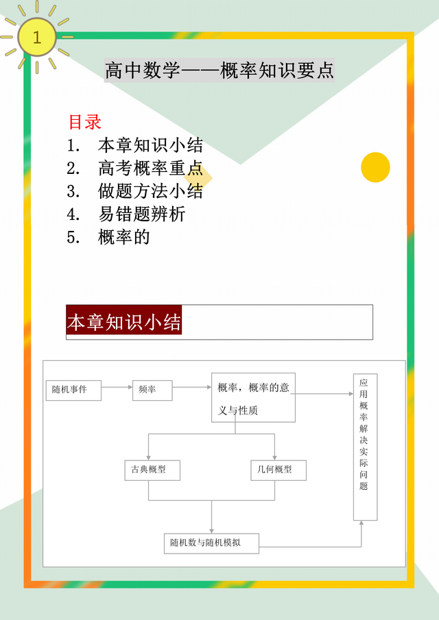 高中数学钉子户, 概率知识要点汇总, 从高考卷面上看概率怎么答