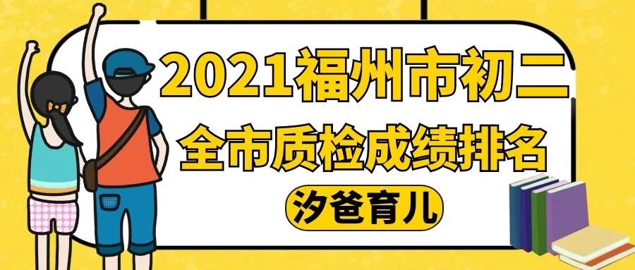 2021福州市初二全市质检成绩(平均分)排名