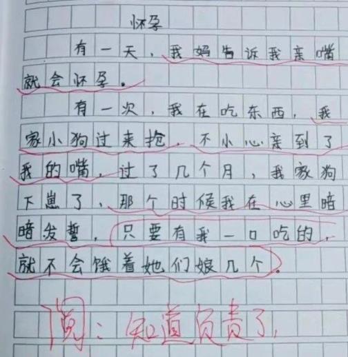 小学生作文《爸爸的检讨书》，内容笑料百出，不去德云社可惜了