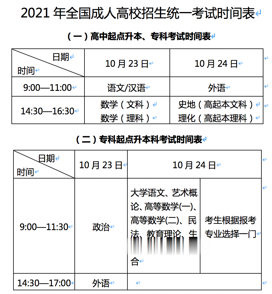 今年全国成人高考10月23、24日进行, 严禁任何中介代理招生