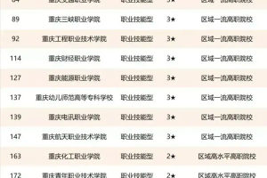 重庆29所高职院校排名: 重庆电子工程职业学院第一, 重庆工商职业学院第四