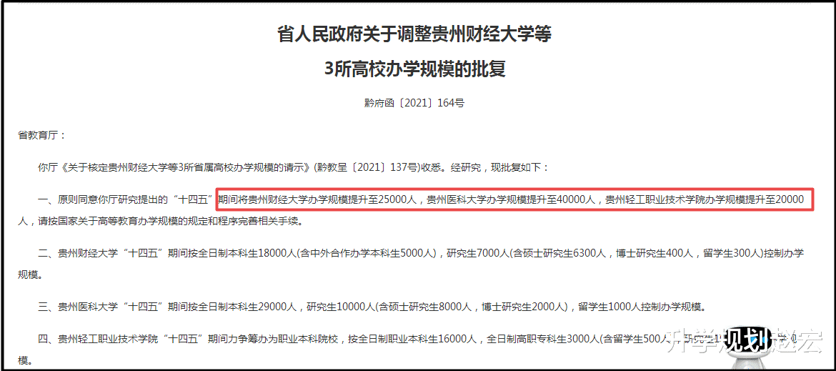 好消息! 贵州三所大学要扩招了, 其中贵州医科大学提升到40000人