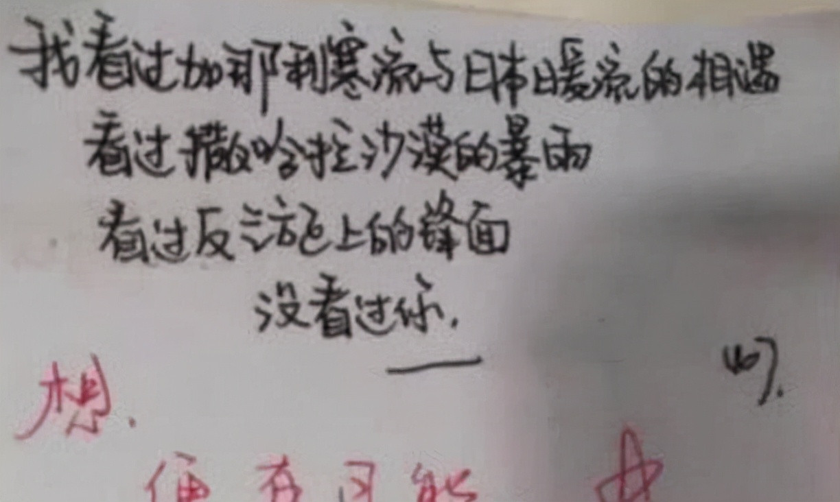 高中生学霸高质量情书走红, 学渣看完一脸懵, 老师调侃知识没白学