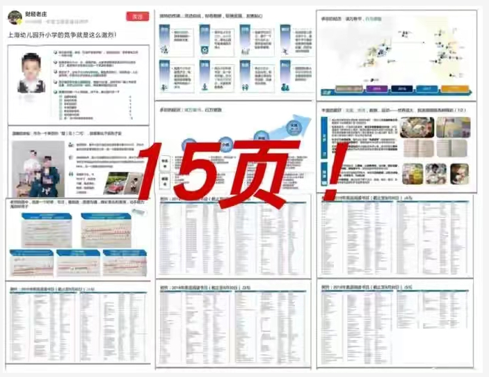 上海一幼儿园学生, 幼升小简历整整15页, 履历比大学生还要丰富