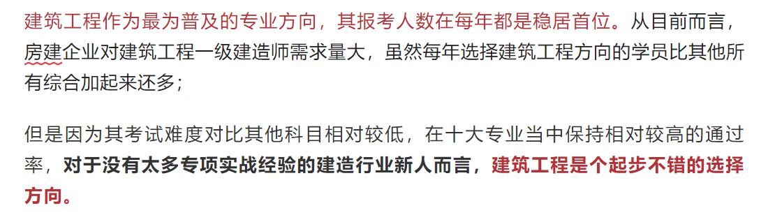 一建选增项很纠结? 不如先看看这些专业的特点!