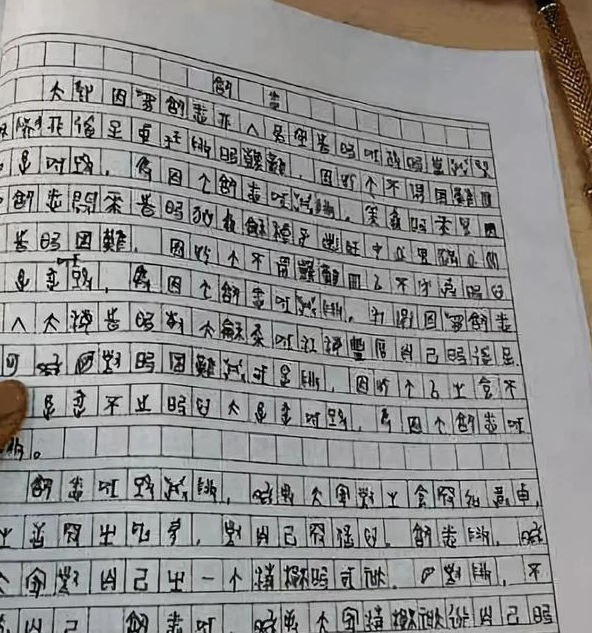 字体无人能识, 高考作文仅6分, 却仍被985录取, 最后却气走导师