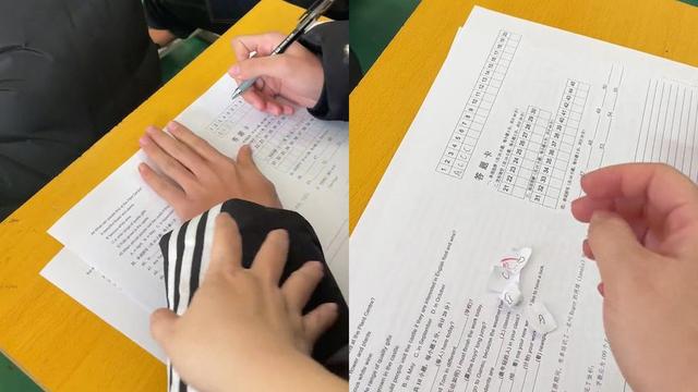 河北承德体育生考英语“作弊”被逮, 老师抓手打开一看是“ABCD”: 在抓阄...