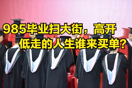 985毕业扫大街, 211毕业送快递, 高学历的低配人生谁来负责