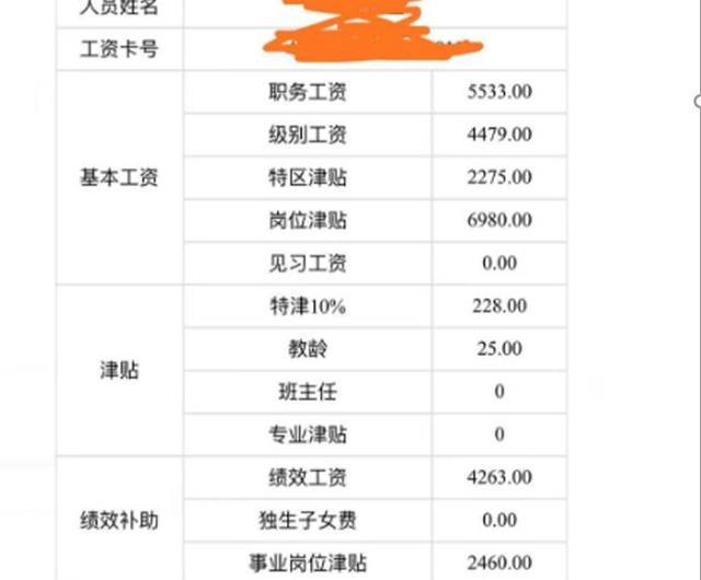 深圳一中学老师工资单流出, 金额让人羡慕, 难怪博士都来应聘