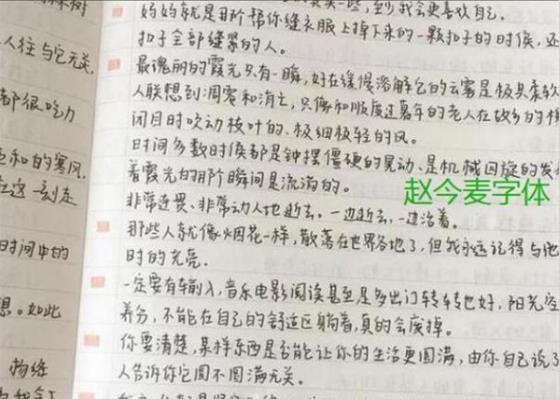 双料学霸赵今麦, 其笔记被扒出, 高中三年都在拍戏, 成绩也没落下