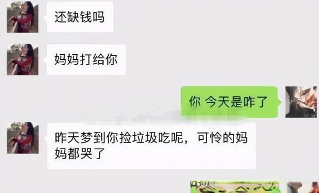 “不是亲生, 鉴定完毕”, 学生晒与家长聊天记录, 母爱如山体滑坡