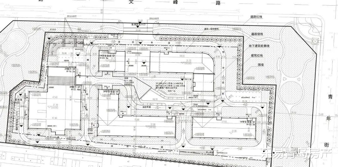 即墨区第一中学改扩建工程规划图披露