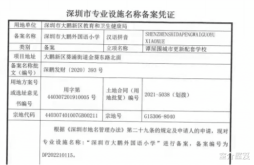 治愈家长教育焦虑症: 大鹏确定引进百合外国语, 今秋开学