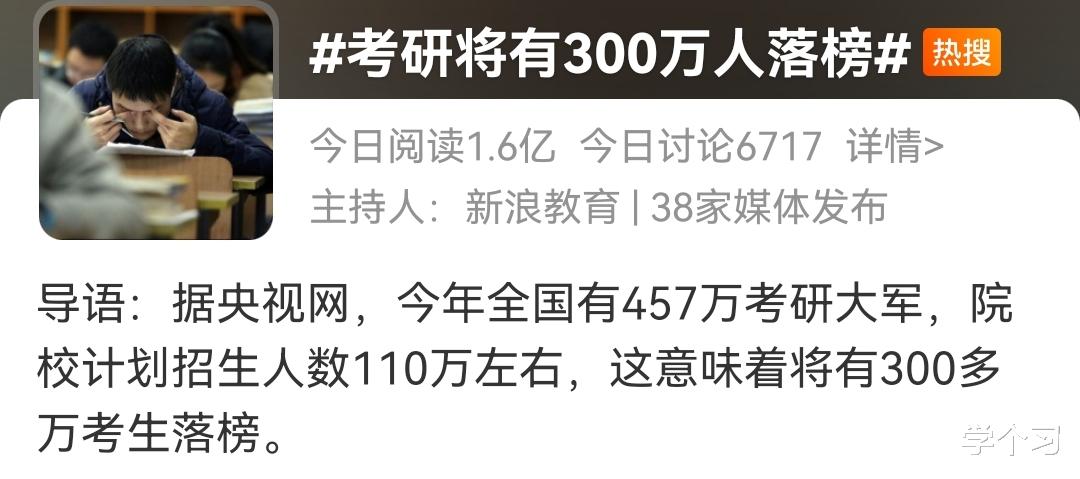 2022年, 有将近300万人落榜? 考研失败也不是一件坏事