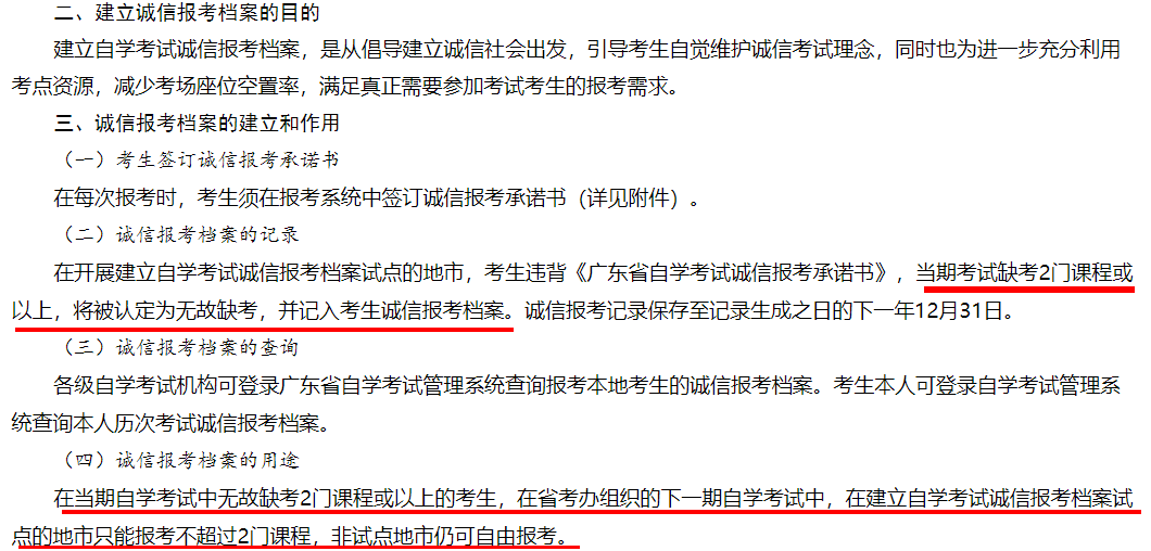 注意! 自考弃考影响重大? 会被记入诚信档案?