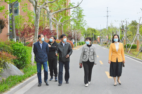 宿迁市教育局四级调研员王孝玲到马陵中学调研疫情防控工作