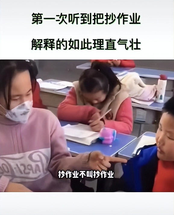 “这学生厉害了”, 小学生理直气壮解释抄作业, 结果却悲剧了