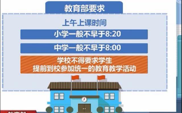 相关部门传来通知, 中小学校上课时间出现变动, 预计9月开始执行