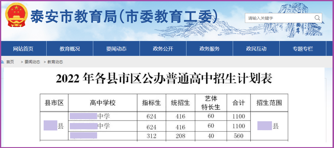 2022年
志愿如何填？指标生看“校排名”，统招生看“县位次”