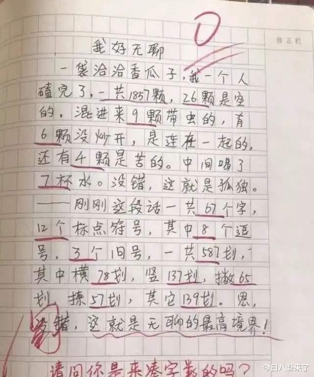 中学生作文温情动人, 文笔细腻画面感十足, 获老师实名表扬