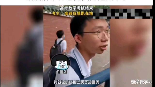 高考数学难度起飞了, 有学霸崩溃了, 学渣只写了一个“解”