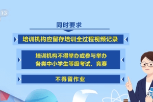 北京: 培训机构不得留作业, 不得占节假日, 不得举办中小学生等级考试、竞赛