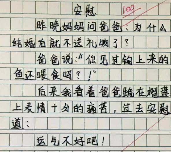 “风起, 头秃”, 小学生作文《我的班主任》走红, 老师气得捶墙