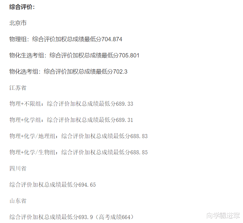 2022年中国科学院大学高考文理科录取分数线