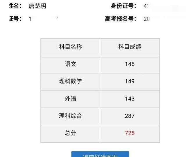 又见学霸! 高考总分725分, 语文146分, 老师: 我都考不了这么多