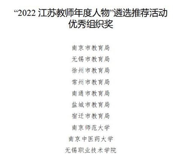 “2022江苏教师年度人物”名单公布，这些教师上榜