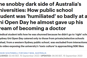 瞧不起人? 澳洲普通公校学生立志考医, 却被高校“区别对待”