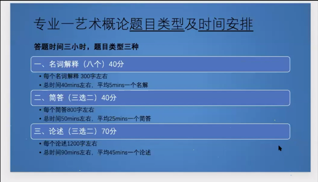 2023年中国艺术研究院艺术概论基础全程班已开课, 第一天课程内容回顾