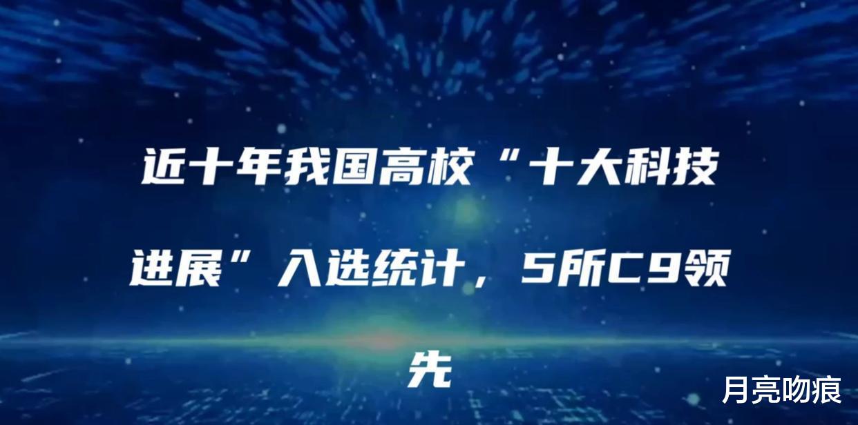 近10年“高校十大科技进展”入选项目: 北大夺魁, 哈工大高居第二