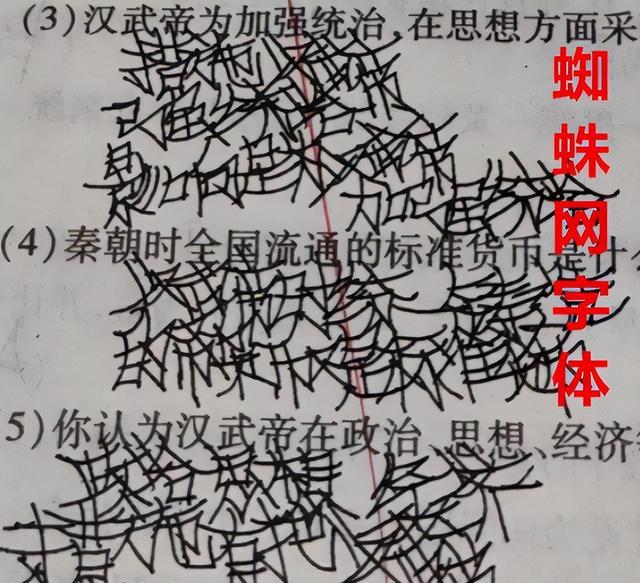 学生“小包子”字体走红, 字迹圆润可爱, 与“狂草”字体对比鲜明