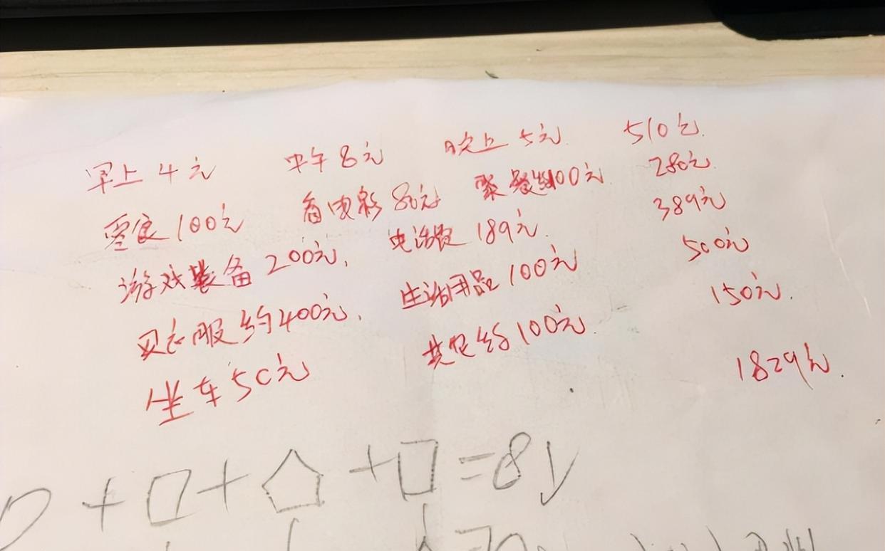 女大学生晒出生活费账单, 奶茶费成“亮点”, 说不羡慕是假的